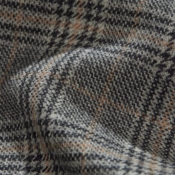 CHICJOC Heavy Wool Plaid Midi Skirt with Hand Beading – NWT – Size 38 - Picture 7 of 9